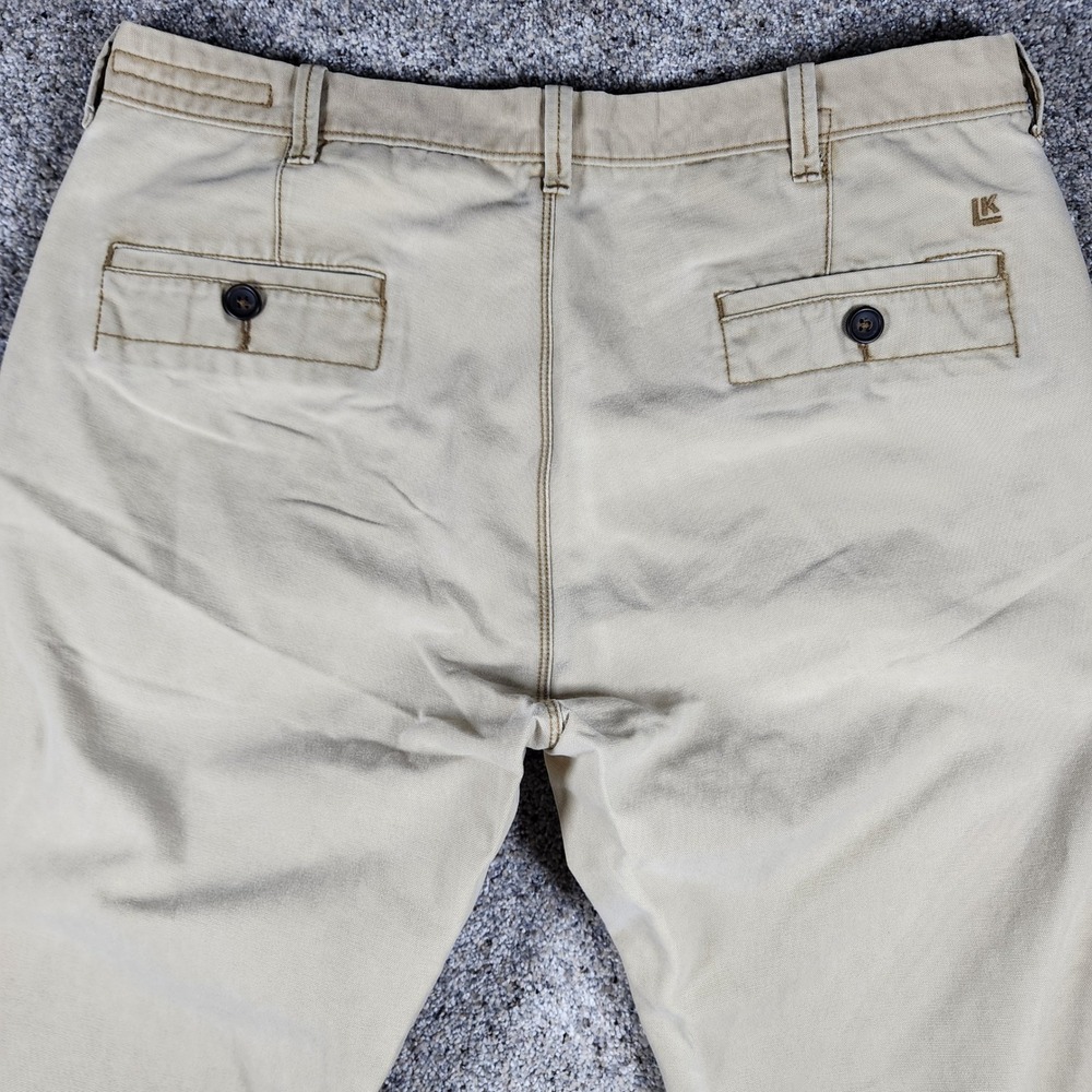 Life Khaki Haggar Pants Mens 36x34 Straight Leg Repreve Recycled Khaki Excellent - Picture 7 of 15